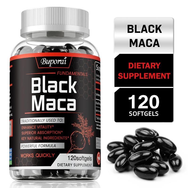 Herbal Queen - Black Maca Supplement - Increases Muscle