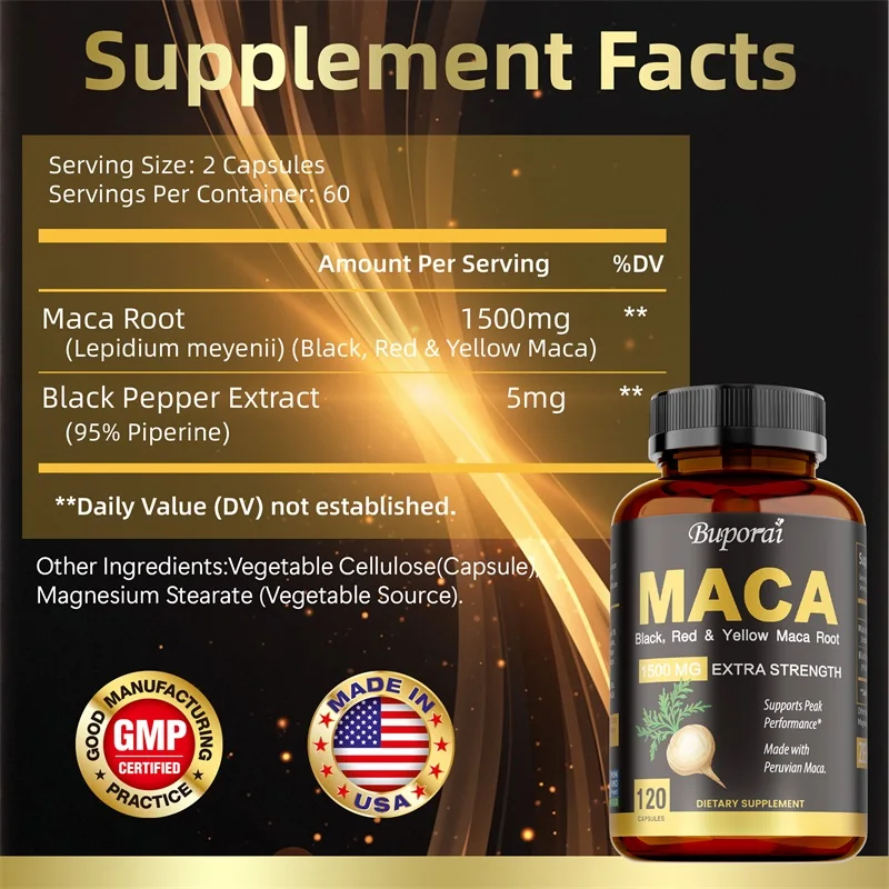 Maca Capsules - Increase Size, - Herbal Queen 评论和价格