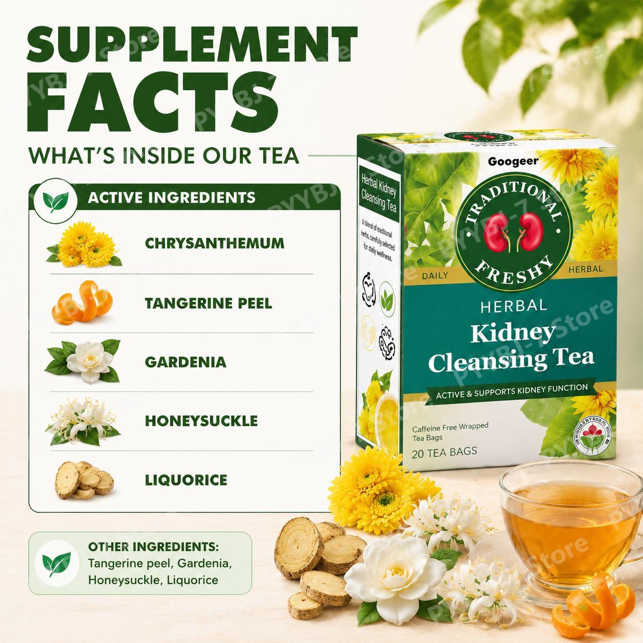 Herbal Tea Bags Chrysanthemum  - Wellness Herbal Infusion 评论和价格